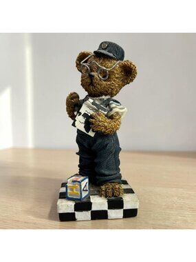 Vintage Home Interiors Kuddles Korner "September" Bear Figurine 2002